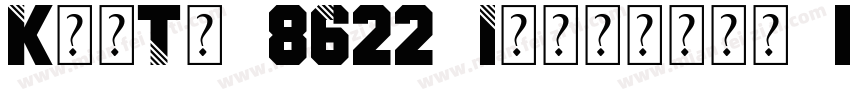 KaiTi 8622 Identity H字体转换